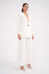 High Waist Pleated Straight Trousers